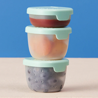 B.box 3 siliconen snackbakjes forest2