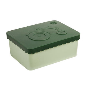 BLAFRE lunchbox S traktor donkergroen mint