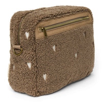 Studio Noos kinderwagen organizer teddy brown hearts