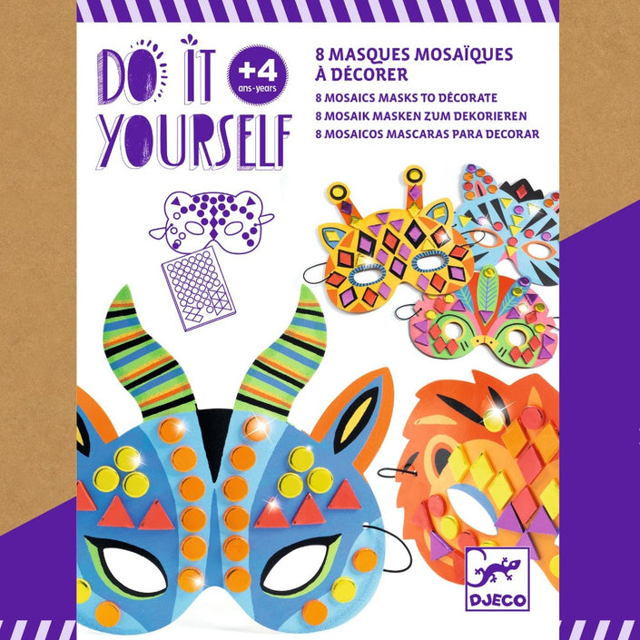 DJECO DIY maskers maken Jungle dieren 4 jr+