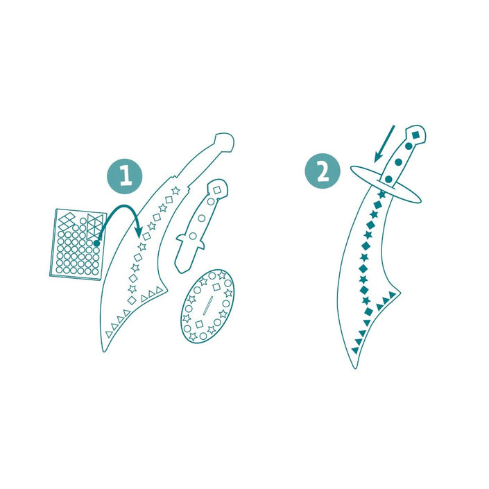 DJECO DIY zwaarden maken Piraat 5 jr+