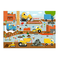 DJECO beweegbare puzzel XL bouwplaats 3 jr+DJ07167b
