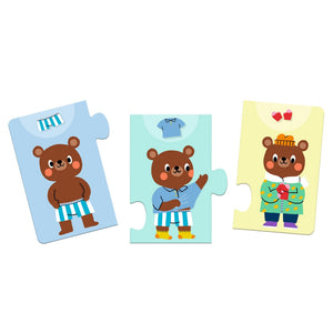DJECO puzzel Teddy kleedt zich aan 3jr 10 stks 3070900082748 a