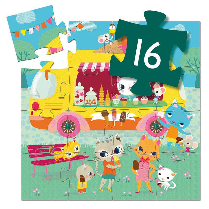 DJECO puzzle ice cream truck 2 yrs / 16 pcs