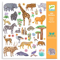 DJECO stickers Afrikaanse dieren 4 jr+