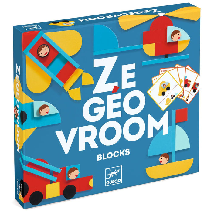DJECO tangram puzzel Ze geo vroum 3jr 3070900064362 a