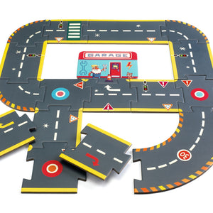 DJECO vloerpuzzel autoweg Crazy Motors 3 jr+DJ05498b