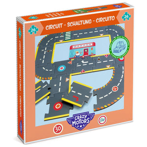 DJECO vloerpuzzel autoweg Crazy Motors 3 jr+DJ05498b