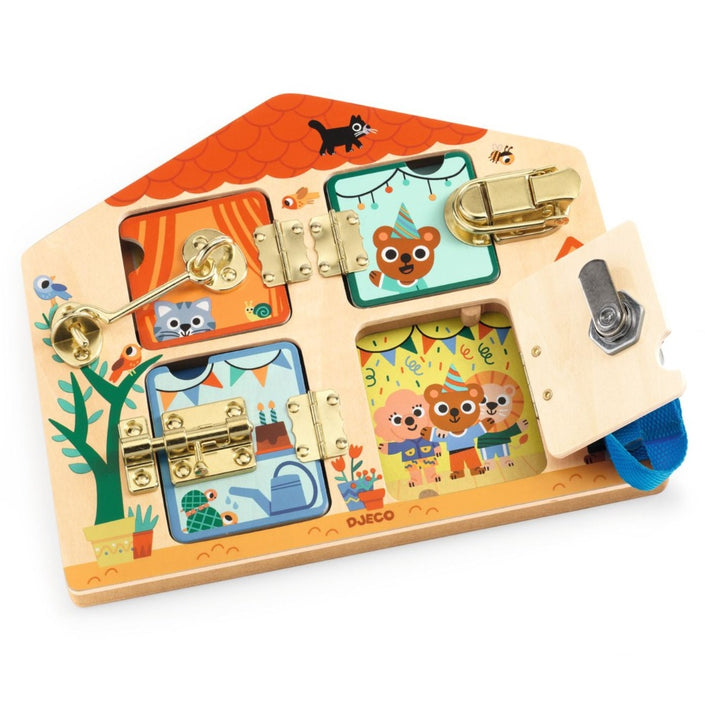 DJECO slotjes leren Cabanalock 3 jr+