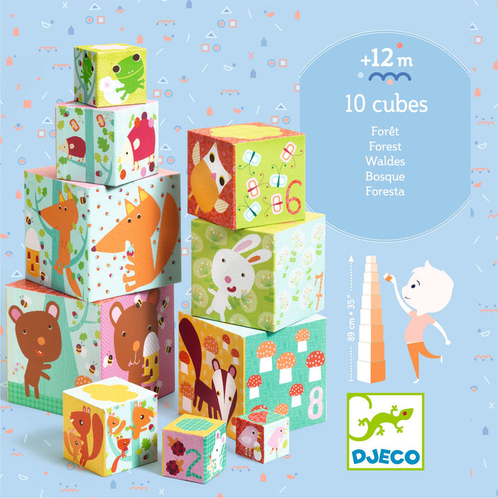 DJECO stacking tower forest friends 12 months+