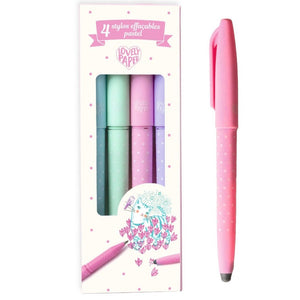 DJECO uitwisbare stiften pastel 4 kleuren