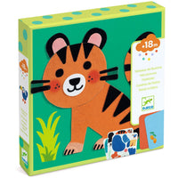 DJECO vilt collage's soft animals DJ00473070900000476