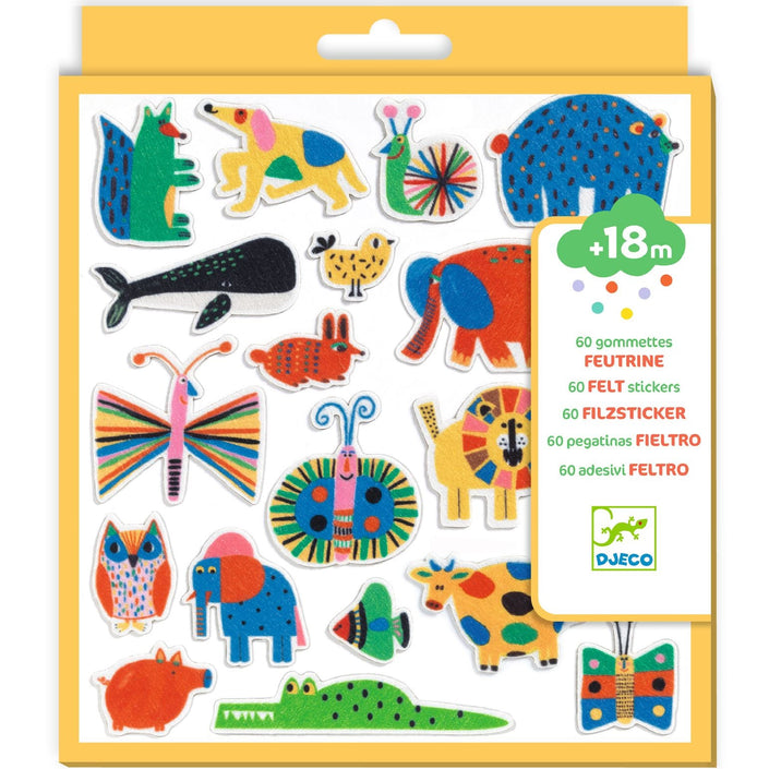 DJECO vilt stickers overal dieren DJ00950
3070900009509
