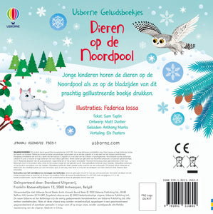 Dieren op de Noordpool - geluidenboek 3 jr+