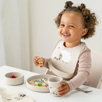 Done by Deer stick and stay dinner set tiny farm sand 5712643063186 d