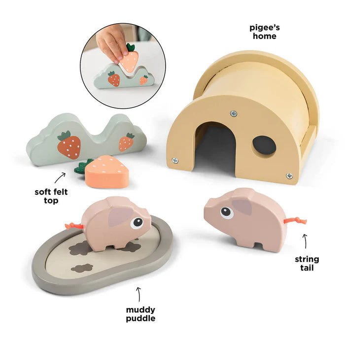 Done by Deer tiny farm houten speelset Pigee 5712643060796 e