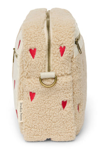 Studio Noos kinderwagen organizer teddy ecru hearts