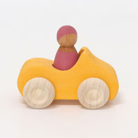 GRIMMS auto geel + regenboogvriend 09306