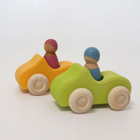 GRIMMS auto geel + regenboogvriend 09306 c