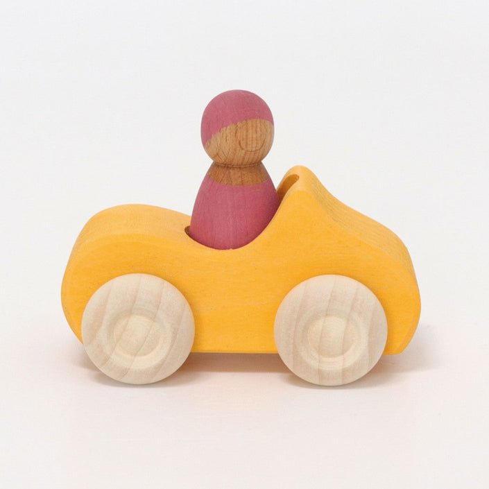 GRIMMS auto geel + regenboogvriend 09306