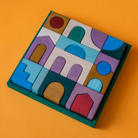 GRIMMS houten blokkenset Floors 1jr 4048565431057 a