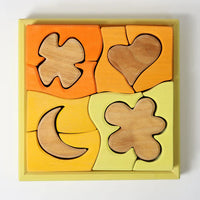 GRIMMS houten bouwset geel 1jr 4048565436878 a