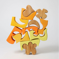 GRIMMS houten bouwset geel 1jr 4048565436878 e