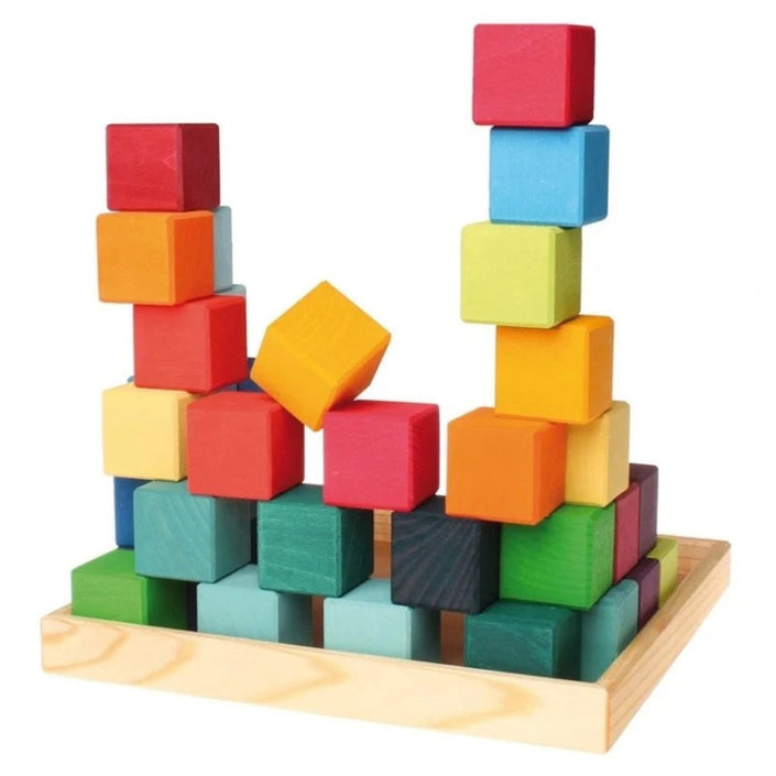 GRIMMS mozaiek blokkenset regenboog classic 1 jr+43110d