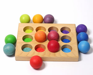 GRIMMS sorteerballen regenboog classic small 3 jr+10236