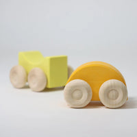 GRIMMS stapel auto's geel 0 mnd+09330c