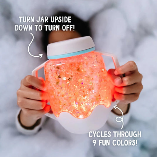 Glo Pals sensory play jar grijs 18 mnd+ GPJARCLOUDGREYb