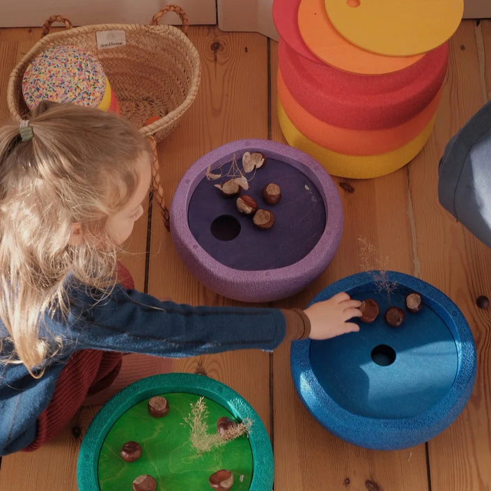 Grimms x Stapelstein Rolling Discs Cool Classic 6 stks A2