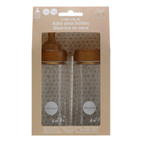 HEVEA glazen flessen brede hals medium flow 250 ml 3 mnd+