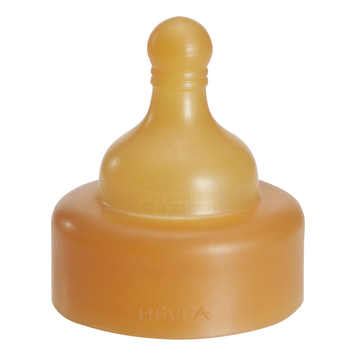 HEVEA rubberen speen brede hals slow flow 0 mnd+