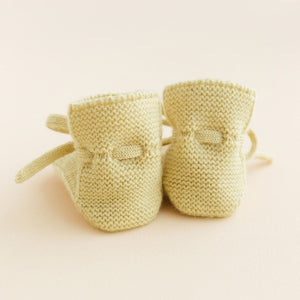 HVID slofjes light yellow 0-9 mnd