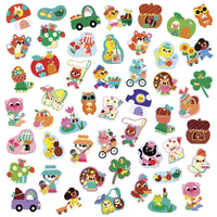 JANOD grote stickers Lente 50 stks 18 mnd+2