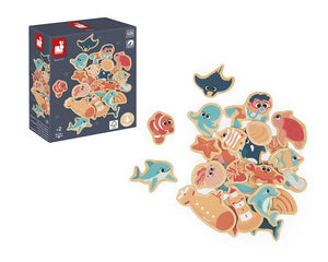JANOD magneten Zeeleven 2 jr+ / 24 stks