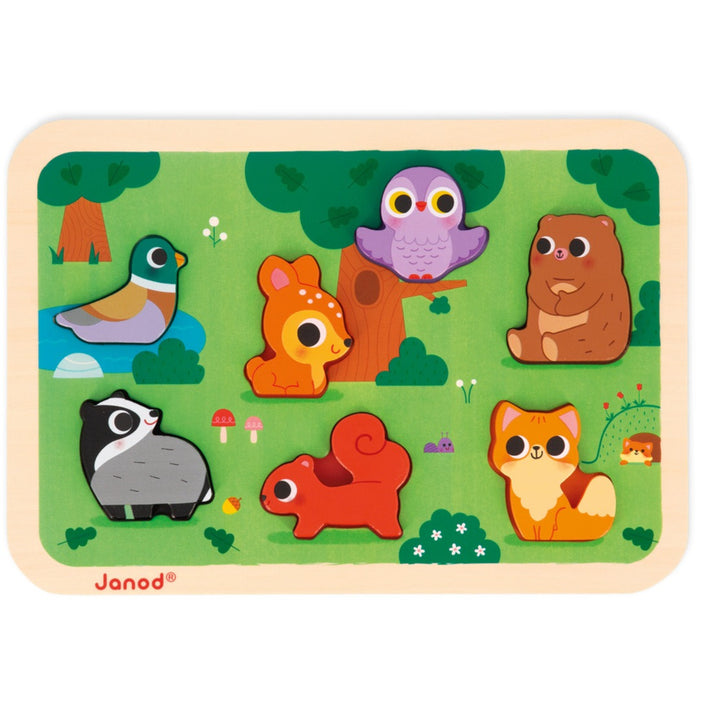 JANOD chunky puzzle North Pole 18 months+