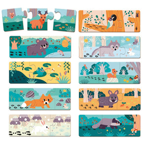 JANOD x WWF block puzzle animals 2 yrs+ / 9 pcs