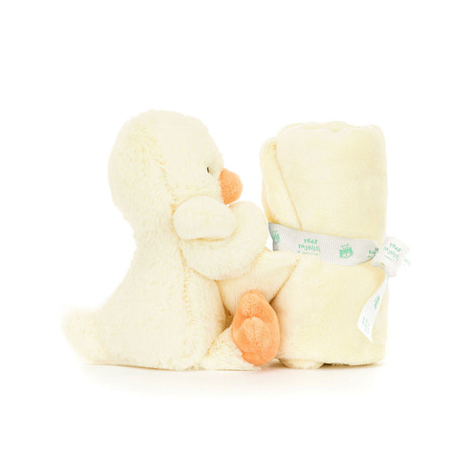 Jellycat knuffeldoekje en knuffel bashful duckling