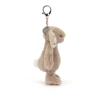 Jellycat bag charm bunny petal beige