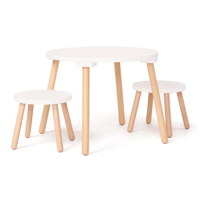 Kids Concept kindertafel + krukken wit