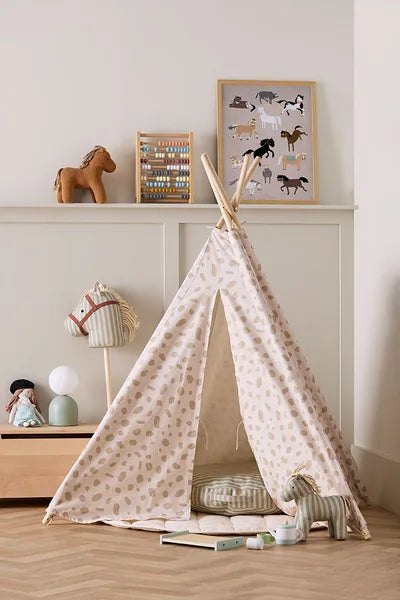 Kids Concept tipi tent sand dots