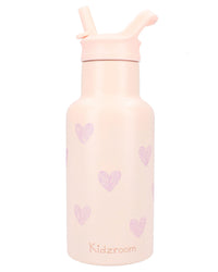 Kidzroom drinkfles pink hearts030-01060