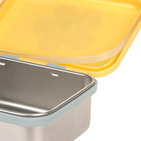 Lassig stainless steel lunchbox happy trails flower