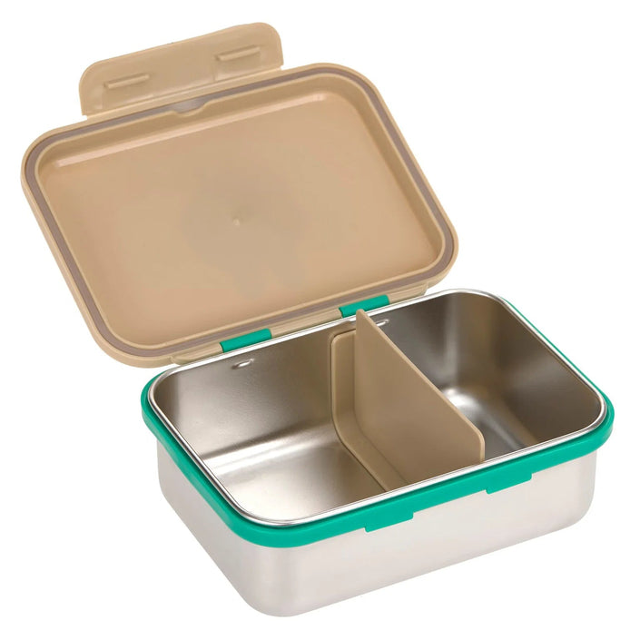 Lassig stainless steel lunchbox happy trails frog