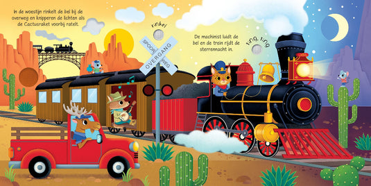 Met de trein - geluidenboek 1 jr+UA09437