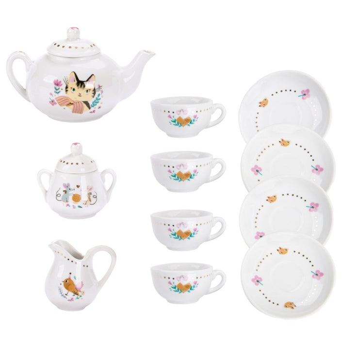 Moulin Roty porseleinen theeservies Les Parisiennes 3 jr+