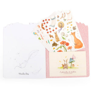 Moulin Roty kleurboek met stickers Les Rosalies 3 jr+710185