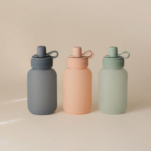 Mushie siliconen puree pouch cambridge blue 6 mnd+